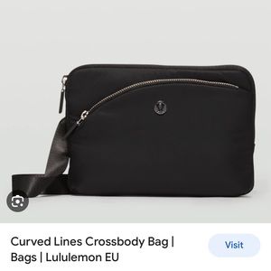 Lululemon Curved Lines Crossbody Black Bag